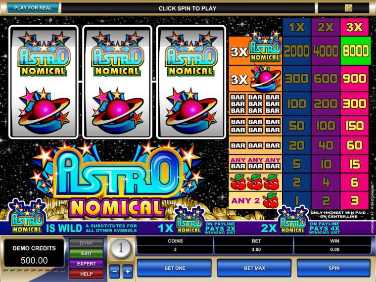Play Astronomical slot CA