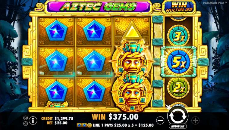 Play Aztec Gems slot CA