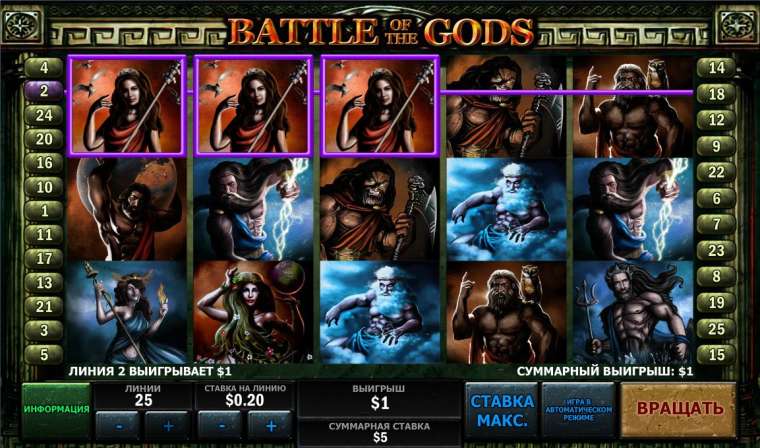 Play Battle of the Gods slot CA
