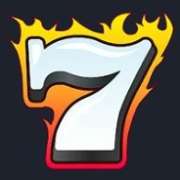 Burning white 7 symbol in Hot Triple Sevens slot