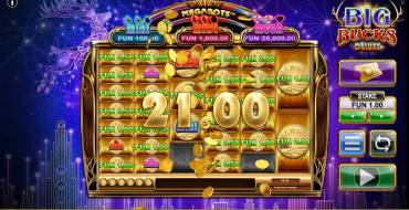 Big Bucks Deluxe: Winnings