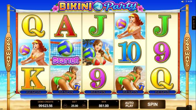 Play Bikini Party slot CA