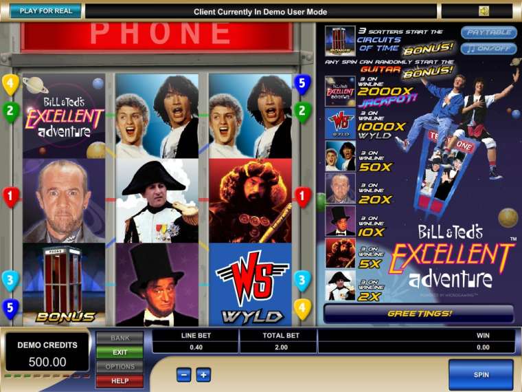 Play Bill & Ted’s Excellent Adventure slot CA