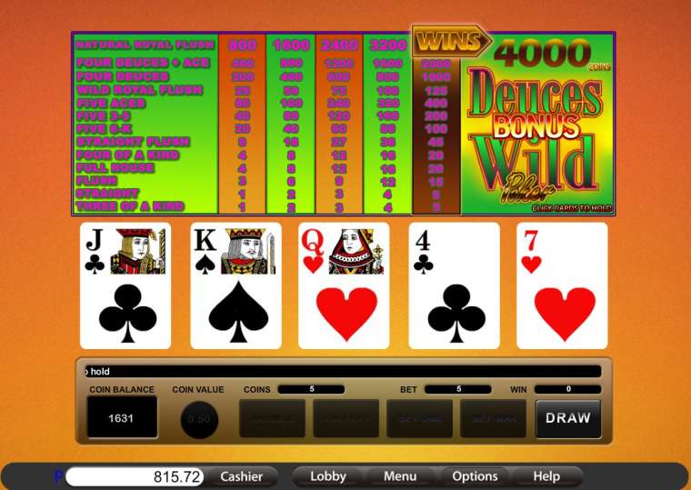Play Bonus Deuces Wild Poker