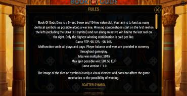 Book of Gods Dice: Rules