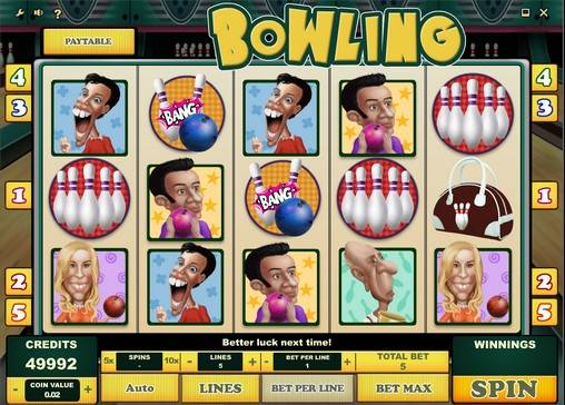 Bowling slot