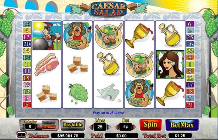 Play Caesar Salad slot CA