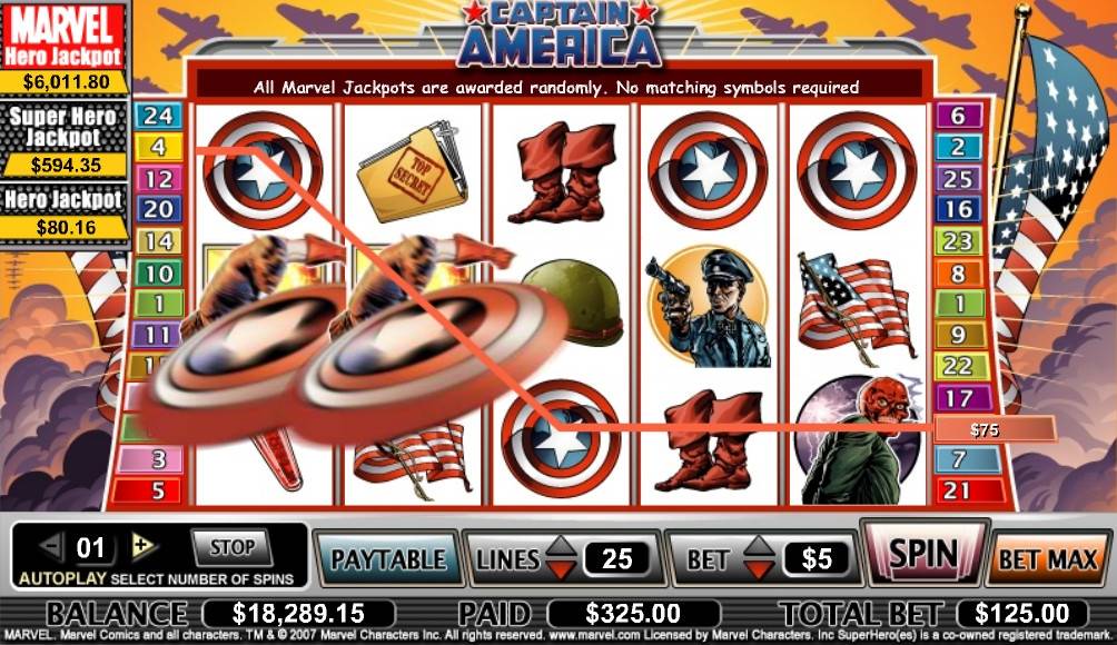 Captain America slot