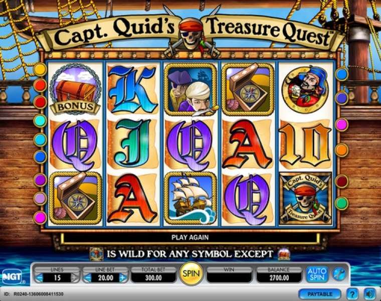 Play Captain Quid’s Treasure Quest slot CA