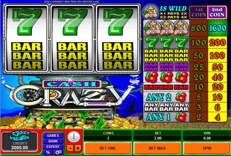 Play Cash Crazy slot CA