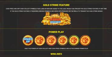 Cash Strike Power Up: Bonus games