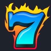 Burning blue 7 symbol in Hot Triple Sevens slot
