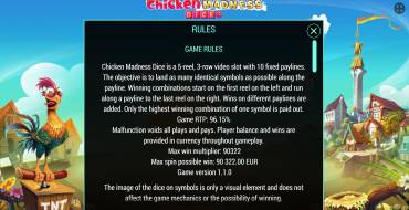 Chicken Madness Dice: Rules