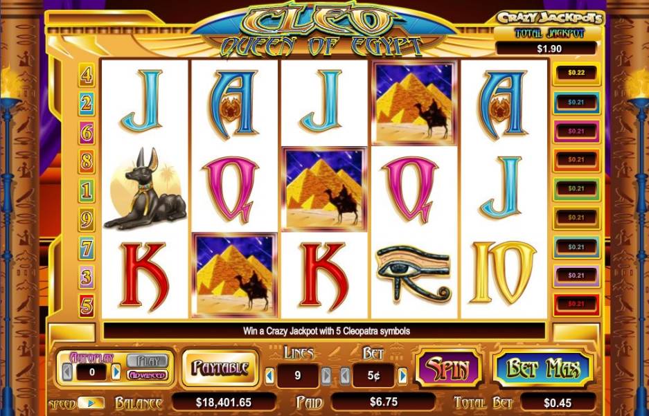 Cleo Queen of Egypt slot