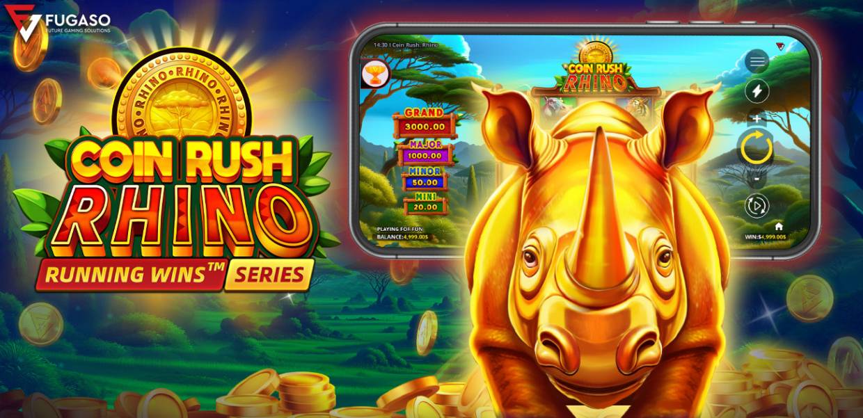 Coin Rush Rhino Running Wins slot
