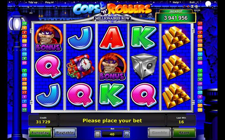 Play Cops ‘n’ Robbers – Millionaires Row slot CA