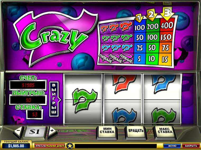 Play Crazy 7 slot CA