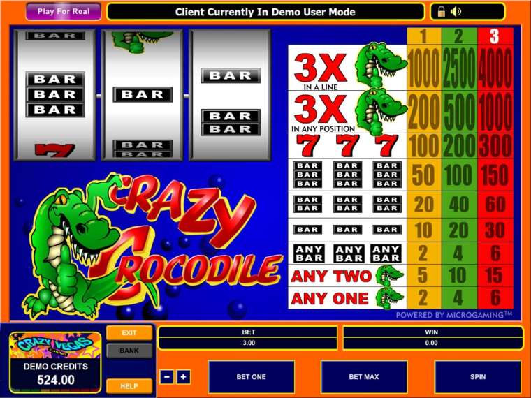 Play Crazy Crocs slot CA