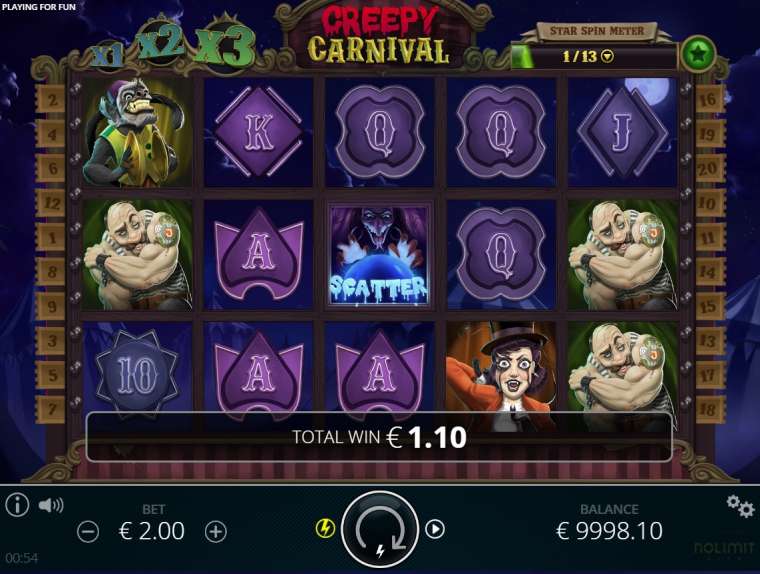 Play Creepy Carnival slot CA