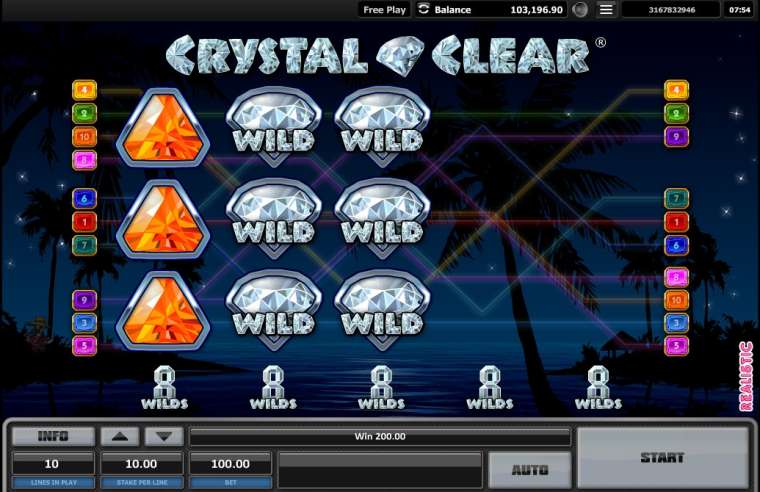 Play Crystal Clear slot CA