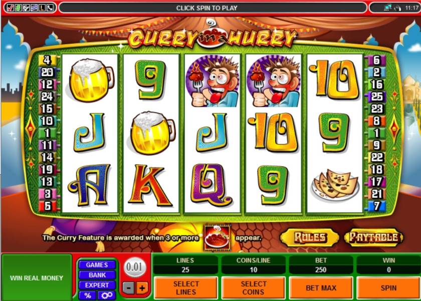 Curry in a Hurry slot