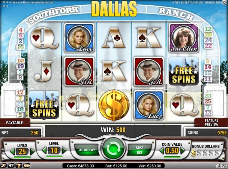Play Dallas slot CA