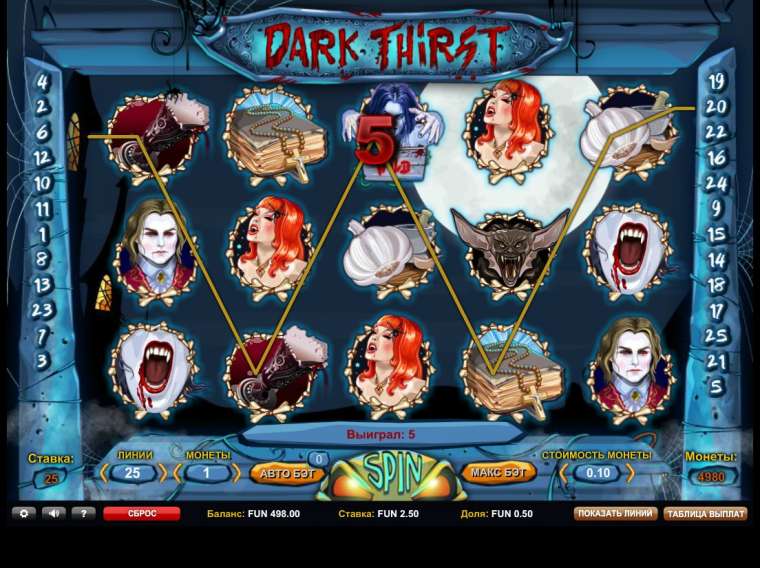 Play Dark Thirst slot CA