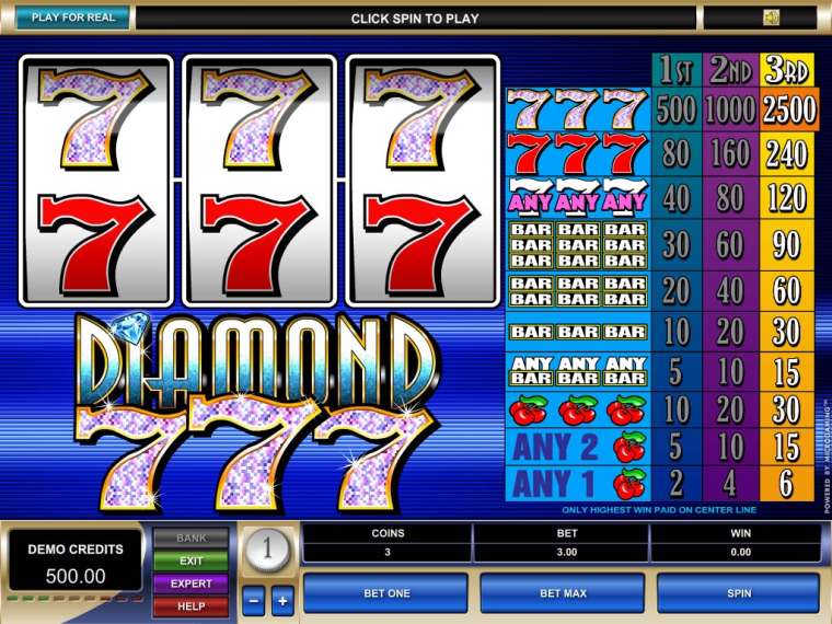 Play Diamond 7's slot CA