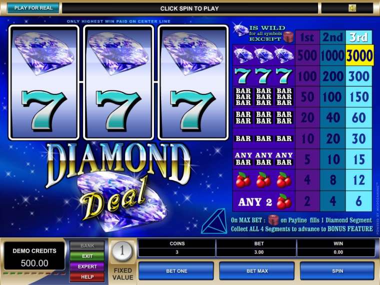 Play Diamond Deal  slot CA