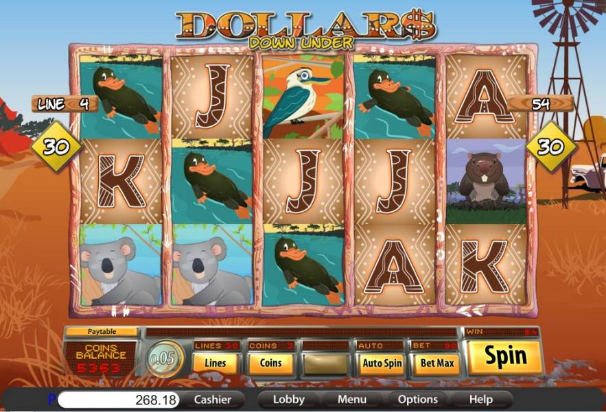 Dollars Down Under slot