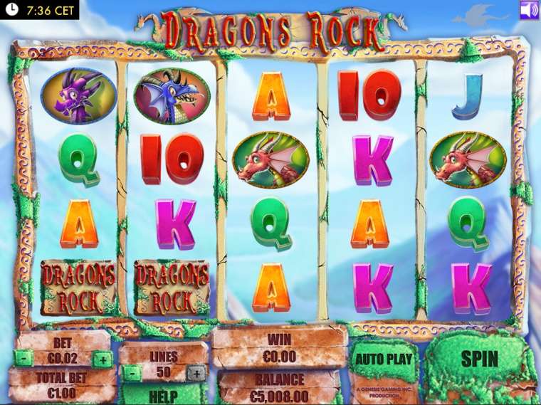 Play Dragons Rock slot CA