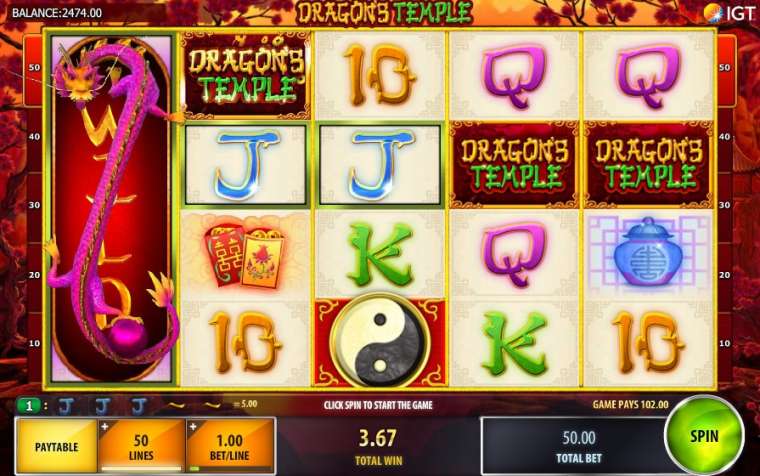 Play Dragons Temple slot CA