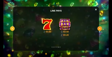 Emerald Glory 7s: Payout table
