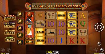 Eye of Horus Legacy of Gold: Unique features