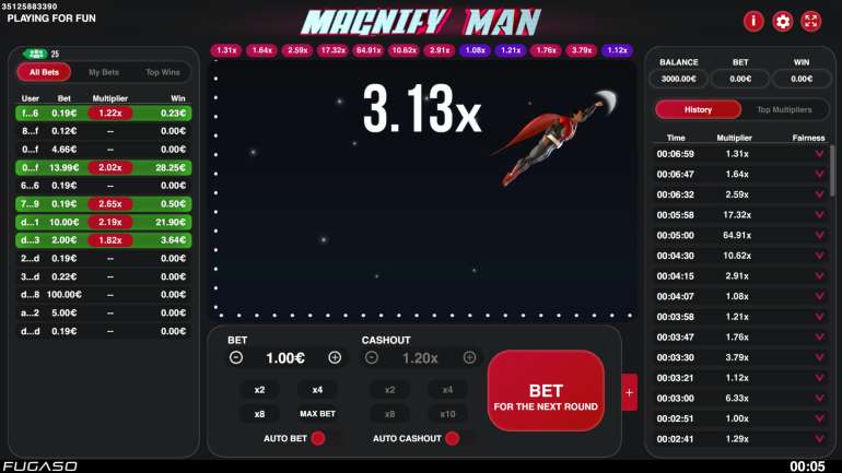 Slot's design in Magnify Man Magnify Man