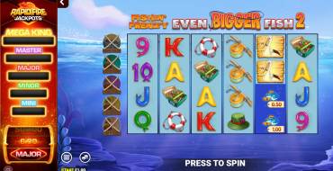 Fishin` Frenzy Even Bigger Fish 2: Rapid Fire Jackpots: Slot machine