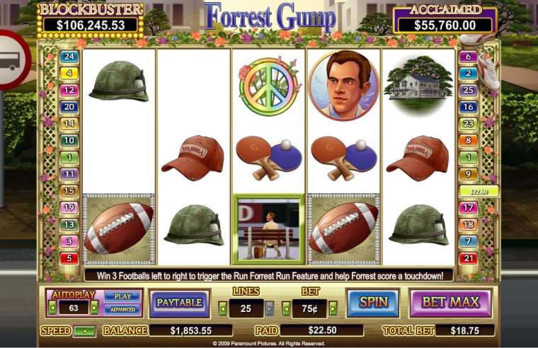 Play Forrest Gump slot CA