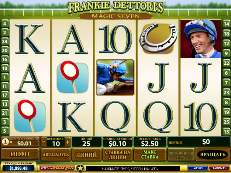 Play Frankie Dettori's Magic Seven slot CA