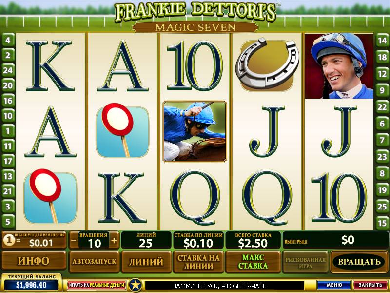 Frankie Dettori's Magic Seven slot