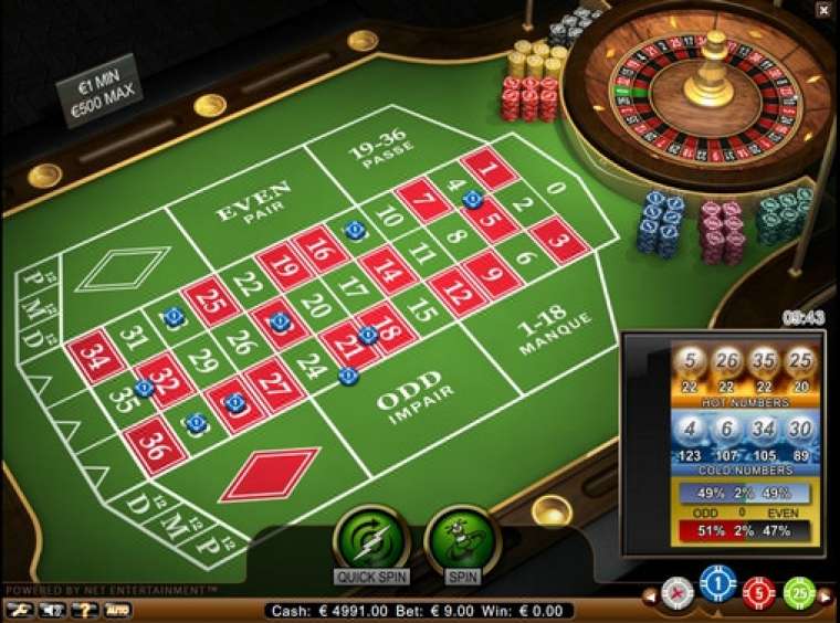 Play French Roulette Professional Series