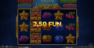 Fruit Lightning: Winnings
