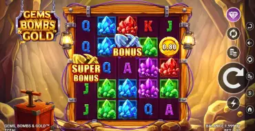 Gems, Bombs & Gold: Slot machine