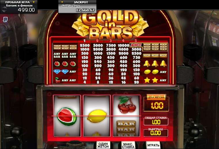 Play Gold in Bars slot CA