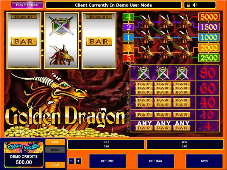 Play Golden Dragon slot CA