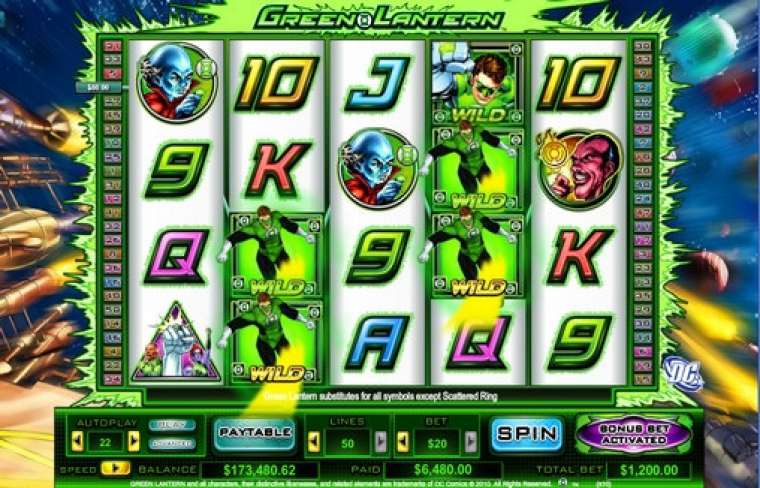 Play Green Lantern slot CA