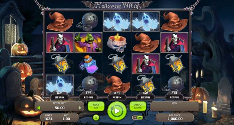 Play Halloween Witch slot CA