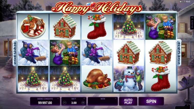 Play Happy Holidays slot CA