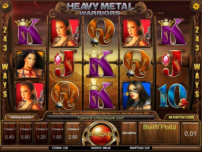 Heavy Metal: Warriors slot