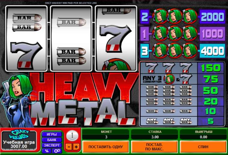 Play Heavy Metal slot CA