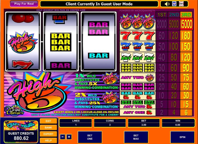 High 5 slot